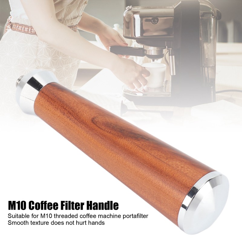 M10 Coffee Portafilter Handle Solid Wooden Coffee Filter Handle Coffeemaker
