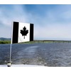 24x36 Inch Black Canada Flag,2x3 FT Dark Canadian Flag,Medium Digitial