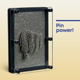 FiNeWaY Large Pin Art Classic 3D Impressions Executive Desktop Office Toy Metal Pin Art 3D Sculpture – Size 18cm X 14cm