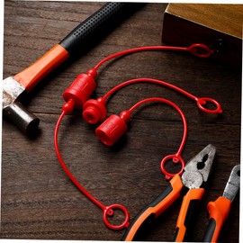 HEALEEP 2 Sets Plastic Cap Hydraulic Quick Connect Covers Red R12 Face Cap