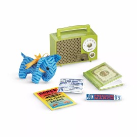 American Girl Melody's Accessories Working Radio Elephant Book Doll House Size