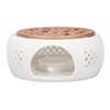 Ceramic Teapot Warmer Hollowed Pad Concave Bottom Practical Multifunction Teapot