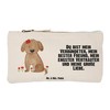 Mr. & Mrs. Panda Make Up Bag Dog Lady, White,