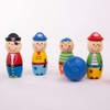 Bigjigs Toys Mini Wooden Pirate Skittles Set with 6 Skittles