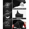 Holipick Black Women One Shoulder Bikini Top Sports Bra Swimsuit