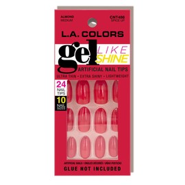 L.A. COLORS Gel Like Shine Nail Tips, Spice Up CNT486