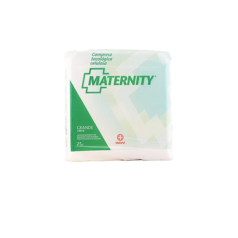 Maternity Compresa Celulosa Anatómica Grande 25 Uds