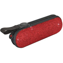 Knirps X1 Super Mini Pocket Umbrella in Case Glam Red