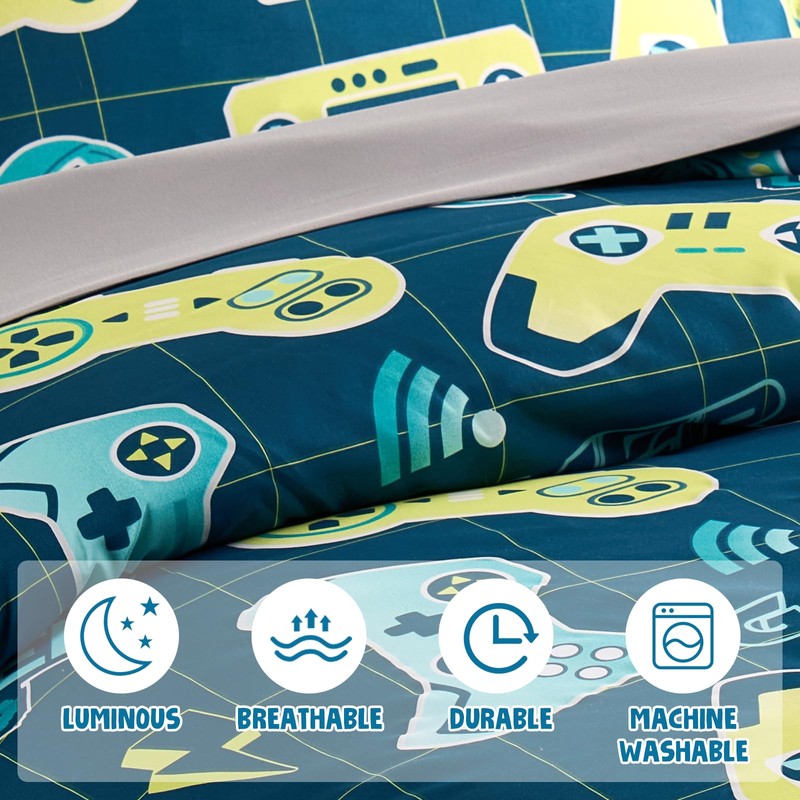 Boys Bedding Set 5Pc Bed in a Bag OEKO‑TEX Verified