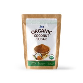 Jans Organic Coconut Sugar 16 oz | Gluten-Free | Certified Organic & Non-GMO | Low Glycemic | Paleo & Vegan Friendly