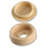 100x Pack Plastic Fold Over Hinged Screw Head Cap Snap