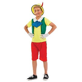 Boys Real Boy Wooden Puppet Costume Kids Fairytale Book Week Outfit - Large