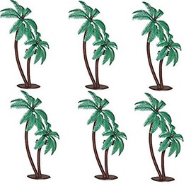 Oasis Supply Twin Coconut Palm Trees Cake Decorating Pick, 4-Inch, 12-Pack
