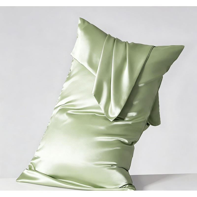 2 Pack Satin Silk Pillow Case Soft Pure Mulberry pillow