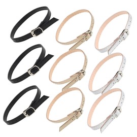 FOMIYES FOMIYES Leather High Heel Straps Non-slip Detachable Adjustable Ankle Wrap Bands for Women's Shoes