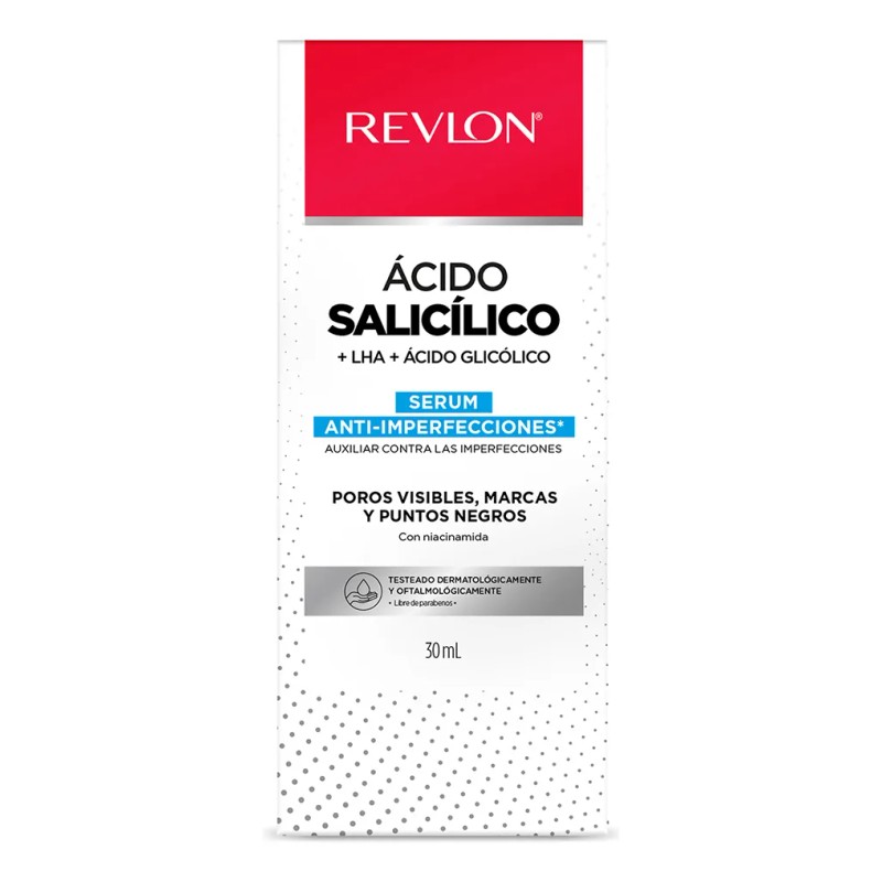 Revlon sérum ácido salicílico 30 ml, limpia poros y controla