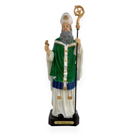 Gigi's Classy Kids 12" Inch St Patrick Statue Patron Saint Ireland Figurine Imagen San Patricio Estatua