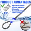 VIVBOO 1/4in Security Cable with Loops Cut-Resistant and Waterproof