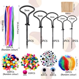 Chestnut Drill Set, 305 Pieces Chestnut Craft Set Children, Hand Drill Chestnuts, Autumn Crafts Chestnut Drill, Chestnut Man DIY Set, Hand Drill Children's Chestnut Set, Autumn Crafts for Children