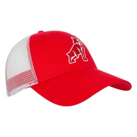 Mack Trucks Embroidered Bulldog Logo Red w/mesh Trucker Cap/Hat