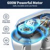 Stand Mixer, 6 QT 600W Tilt-Head Dough Mixer, 6+P speed