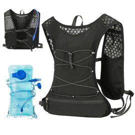 Yaskyly Running Hydration Vest 5L with 2L Water Bladder, Running Backpacks Lightweight Hydration Pack Functional Running Vest Water Daypack for Women Men Jogging Trail Race Marathon Cycling Hiking