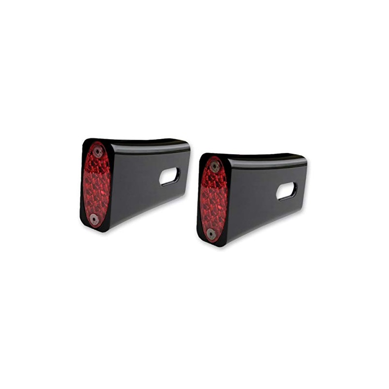 Pro-One Black Fender Strut Red LED Marker Lights 909108BR