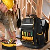 Marscamd Tool Backpack with Hard Bottom and a Tool Pouch,