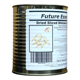 1 Can of Future Essentials Canned Dehydrated Sliced Shiitake Mushrooms