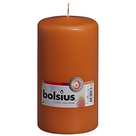 Bolsius 103616180136 Pillar Candle, Paraffin Wax, Mango