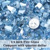 GRISUN 20 Pounds Pacific Ocean Blue Fire Glass for Fire