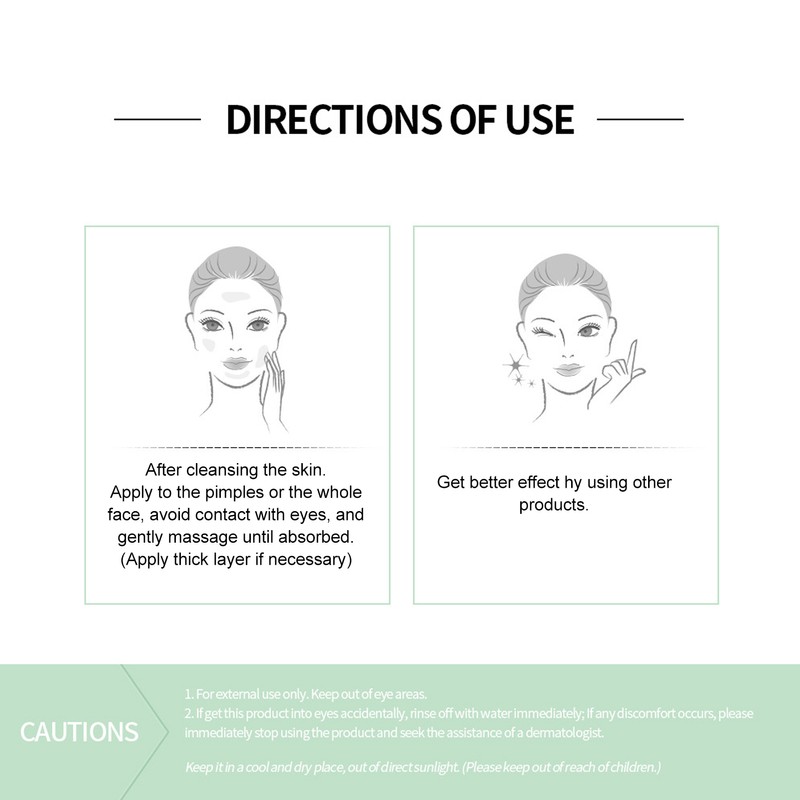 Skin Care Serum Plants Extracts Reduce Pimples Prevent Swelling Redness