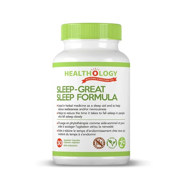 Healthology SLEEP-GREAT SLEEP FORMULA, 30 Capsules