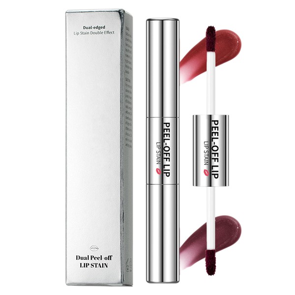 Erinde 2 colore Peel - off Lápiz de Labios, 2-in-1