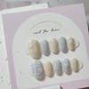 Soft winter knit Handmade nail tip - short ballerina /