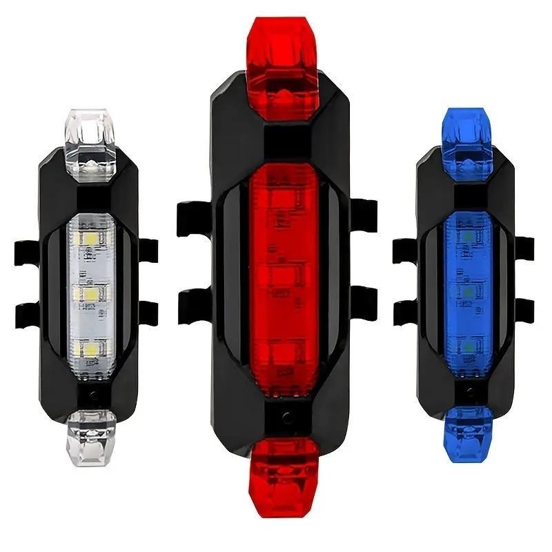 USB Rechargeable Bicycle Rear Light, 4 Modes Bicycle Tail Light,