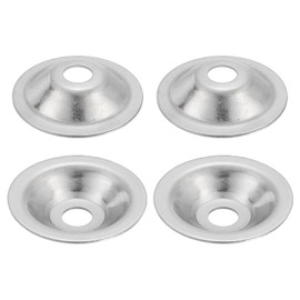 sourcing map 4 Pcs M16 Arbor Washer, 2x80mm 304 Stainless Steel Bench Grinder Arbor Washer for Bench Grinder Polisher Wire Wheel Buffing, Silver
