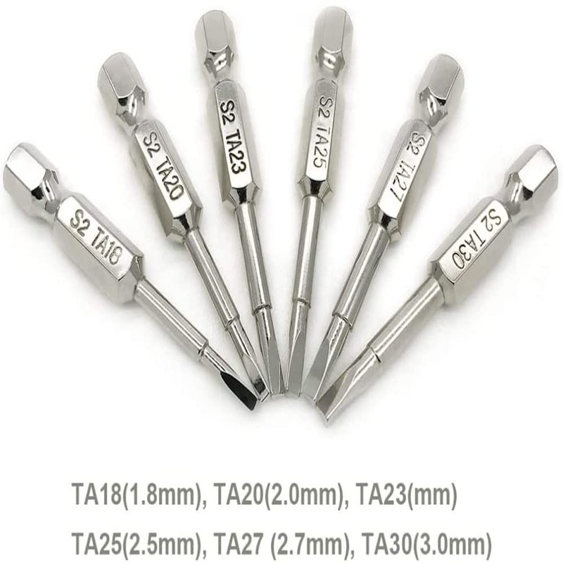 Fongmore 6 Pcs 50mm 1/4 Hex Shank Magnetic Triangle Head