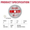 3 Pcs 3 in 36T Circular Saw Blade for Wood,