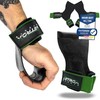 NetroxSports® - Power Grips Professional Lifting Straps with Extra Grip For Bodybuilding, Weight Lifting, Weight Training, Strength Training and Fitness Suitable for Heavy Weights For Men and Women, green, s