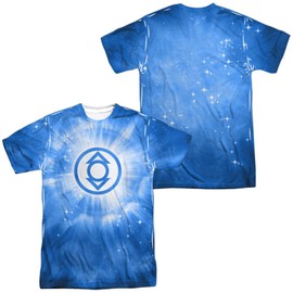 Popfunk Unisex Adult Green Lantern Indigo Energy Sublimated Costume T-Shirt, X-Large - Multicolor