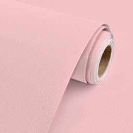Rugreat Matte Pink Peel and Stick Wallpaper Modern 118inL 15.7inW Pink Paintable Contact Paper for Cabinets Self Adhesive Wallpaper for Bedroom Table Texture Contact Paper for Furniture Waterproof