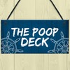 RED OCEAN Funny Nautical Theme Sign For Bathroom Toilet Loo
