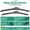 24" 20" 11" Windshield Wiper Blades Replacement for Buick Enclave