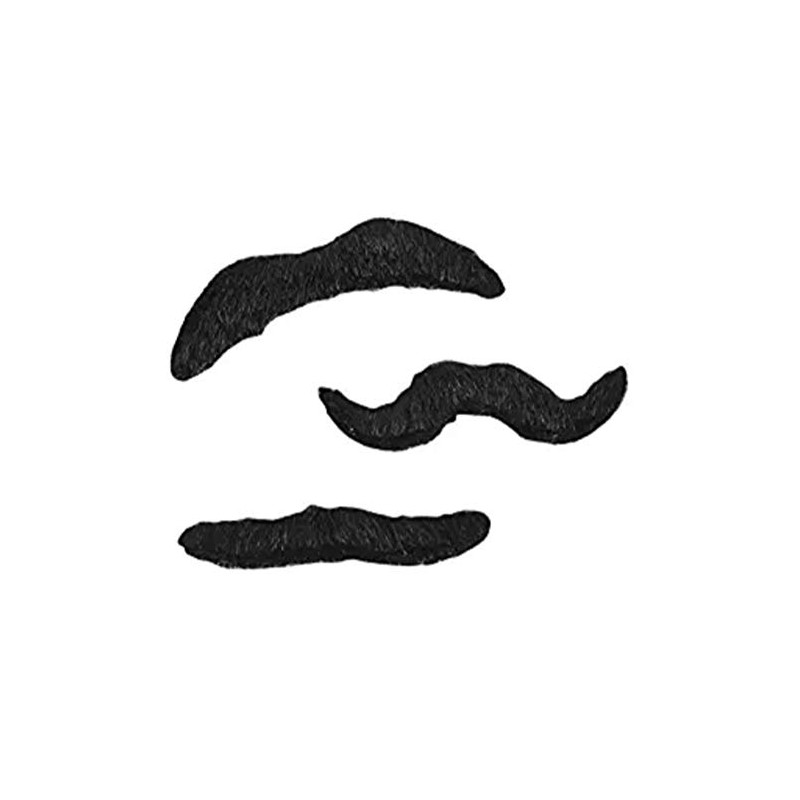 Rhode Island Novelty 3.5 Inch Mustache Set, One Pack of