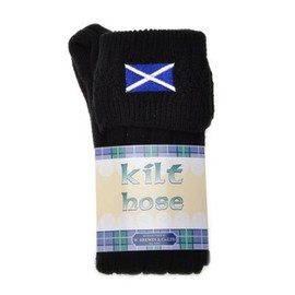 Saltire Embroidered Kilt Hose Variety of Sizes & Colours