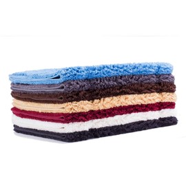 etérea Kiara Cotton Bath Mat, Toilet Mat, Washable Ökotex 100 Certified, Soft, Fluffy and Low Harmful In Size 50 x 80 cm and in Bordeaux Colour