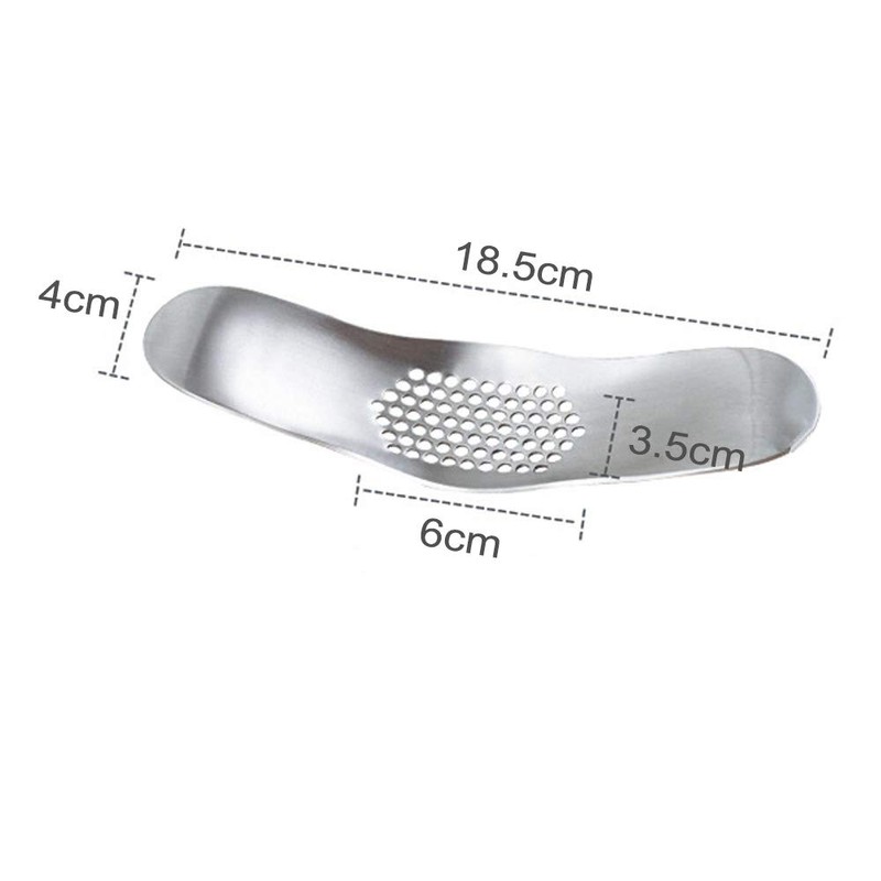 ToSSme Garlic Rocker Crusher Mincer Press Dishwasher Safe, Stainless Steel