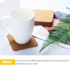60 Pieces Self Adhesive Cork Coasters Squares/Round 4 x 4