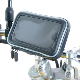Waterproof Case & Aluminum Motorcycle Handlebar Mount for 5" Screen GPS